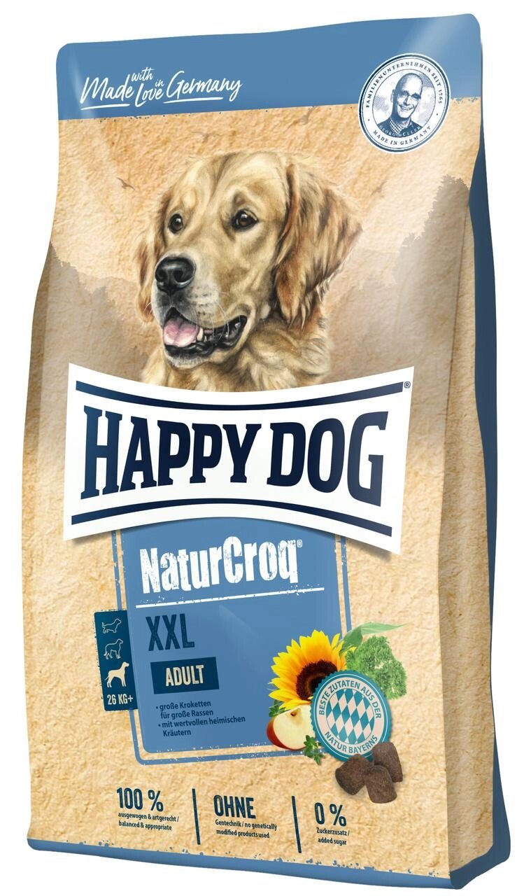 Happy Dog NaturCroq XXL корм для дорослих собак великих і гігантських порід, 15 кг від компанії ZooVet - Інтернет зоомагазин самих низьких цін - фото 1