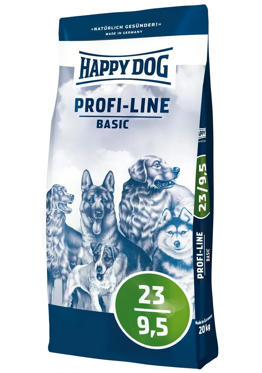 Happy Dog PROFI-LINE Profi Basic 23/9.5 збалансований сухий корм для всіх порід собак, 20 кг від компанії ZooVet - Інтернет зоомагазин самих низьких цін - фото 1