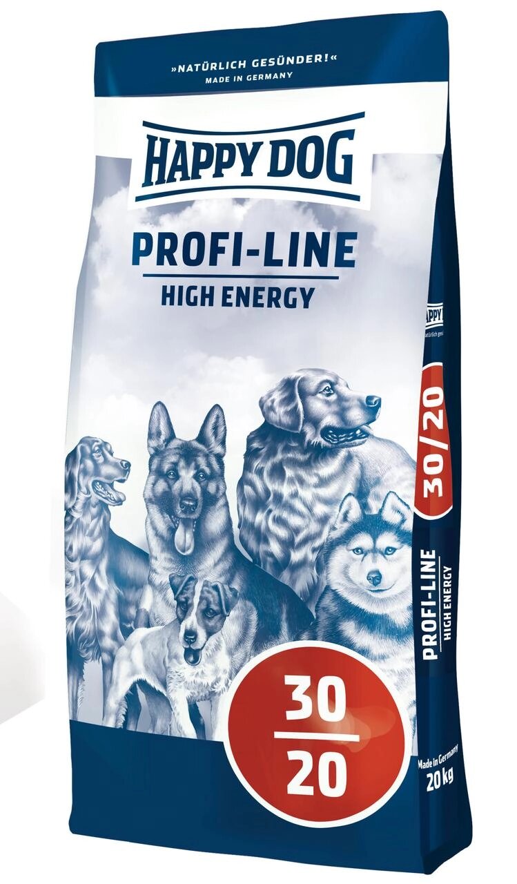 Happy Dog PROFI-LINE Profi High Energy 30/20 сухий корм для робочих та службових собак - 20 кг від компанії ZooVet - Інтернет зоомагазин самих низьких цін - фото 1