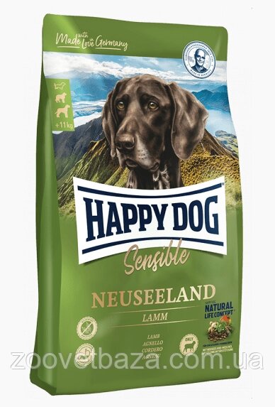 Happy Dog Sens Neuseeland Lamb корм для собак з чутливим травленням з ягням та рисом 12.5 кг від компанії ZooVet - Інтернет зоомагазин самих низьких цін - фото 1