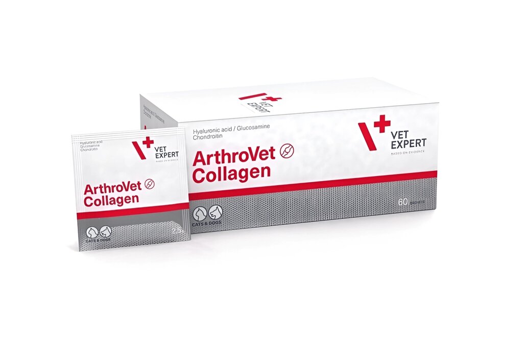 Харчова добавка для собак і кішок ArthroVet Collagen (АртроВет Колаген) - підтримка, захист суглобів, 60 саше від компанії ZooVet - Інтернет зоомагазин самих низьких цін - фото 1