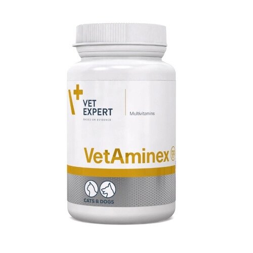 Харчова добавка Vet Expert VetAminex (ВетАмінекс) Комплекс вітамінів і мінералів для котів і собак 60 капсул від компанії ZooVet - Інтернет зоомагазин самих низьких цін - фото 1