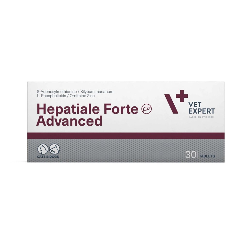 Hepatiale Forte Advanced (Гепатіале форте едвансед) підтримка функції печінки собак та котів (30 таблеток), VetExpert від компанії ZooVet - Інтернет зоомагазин самих низьких цін - фото 1