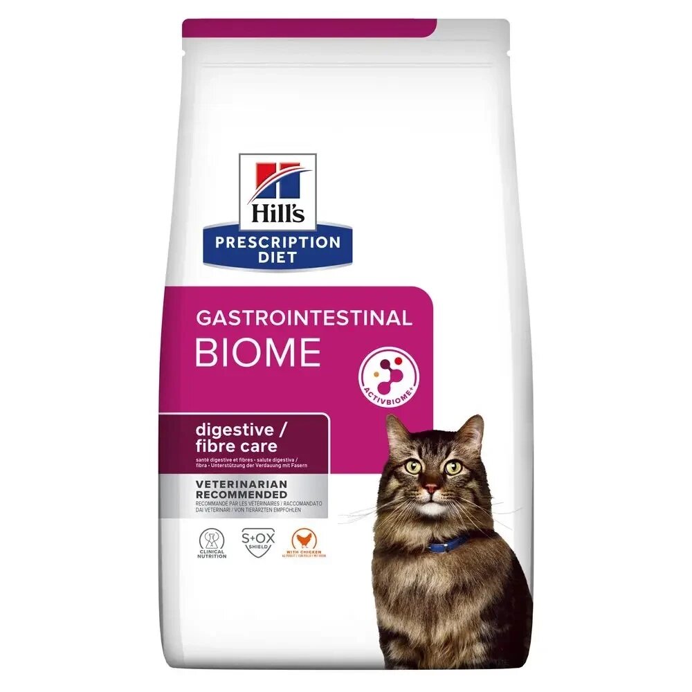 Hill's Хіллс PD Gastrointestinal Biome сухий корм для кішок з куркою 1.5 кг від компанії ZooVet - Інтернет зоомагазин самих низьких цін - фото 1