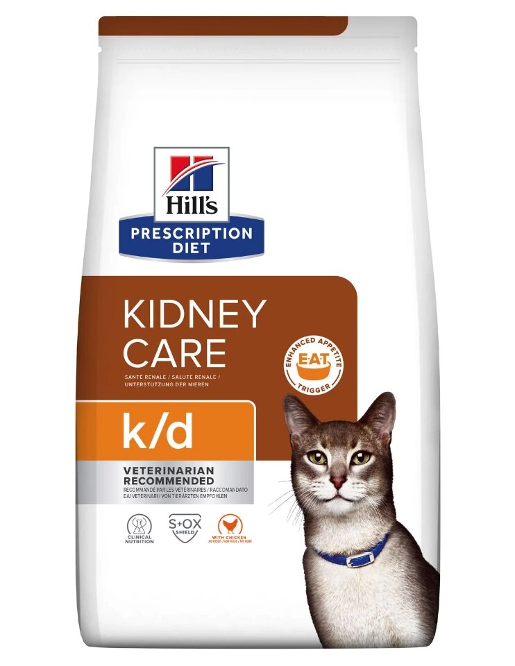 Hill's Prescription Diet Kidney Care Feline K/D - лікувальний корм для кішок 0.4 кг від компанії ZooVet - Інтернет зоомагазин самих низьких цін - фото 1