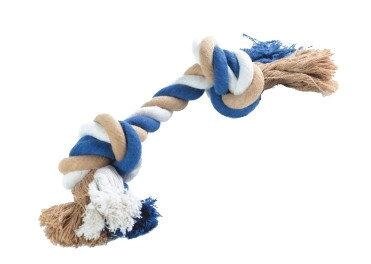 Іграшка для собак Канат грейфер кольоровий, двухузловой від компанії ZooVet - Інтернет зоомагазин самих низьких цін - фото 1