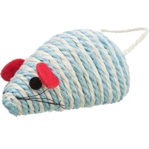 Іграшка Trixie Мишка з брязкальцем для котів, 10 см (сизаль) від компанії ZooVet - Інтернет зоомагазин самих низьких цін - фото 1