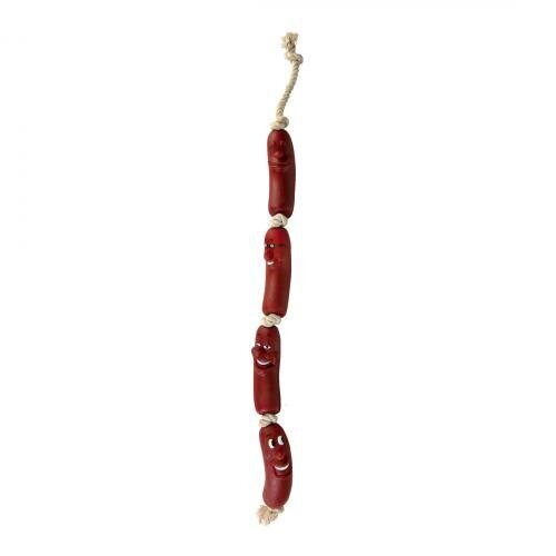 Іграшка Trixie Сарделька на мотузці для собак, 75 см (вініл) від компанії ZooVet - Інтернет зоомагазин самих низьких цін - фото 1