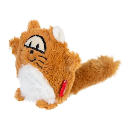 Іграшка для собак Лиса з великою пискавкою GiGwi Plush, плюш, штучне хутро, 18 см