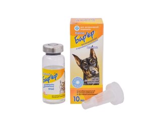 Краплі Бар'єр протимікробні та протизапальні очні для собак та котів 10 мл, Продукт