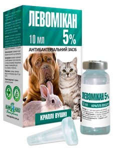 Краплі Левомікан 5% для вух