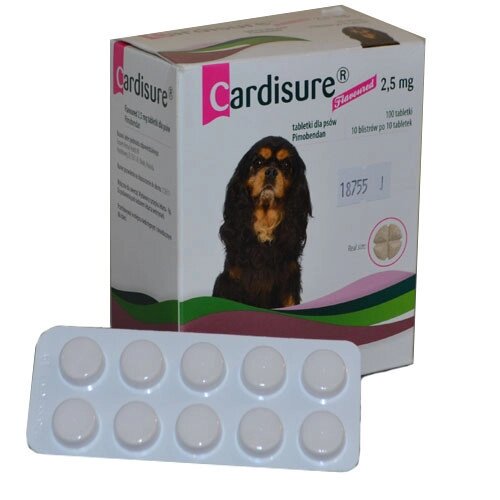 Кардишур 2,5 мг. 10 табл. (Cardisure) аналог Ветмедин від компанії ZooVet - Інтернет зоомагазин самих низьких цін - фото 1