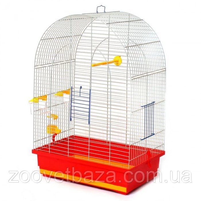 Клітка для середніх папуг Люсі (оцинкована) від компанії ZooVet - Інтернет зоомагазин самих низьких цін - фото 1