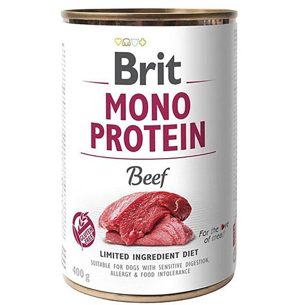 Консерва Бріт Brit Mono Protein Beef для собак з яловичиною, 400 г від компанії ZooVet - Інтернет зоомагазин самих низьких цін - фото 1