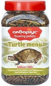 Корм для черепах Turtle Menu (Туртл Меню) палички 150 г, Акваріус від компанії ZooVet - Інтернет зоомагазин самих низьких цін - фото 1