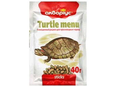 Корм для черепах Turtle Menu (Туртл Меню) палички 40 г, Акваріус від компанії ZooVet - Інтернет зоомагазин самих низьких цін - фото 1