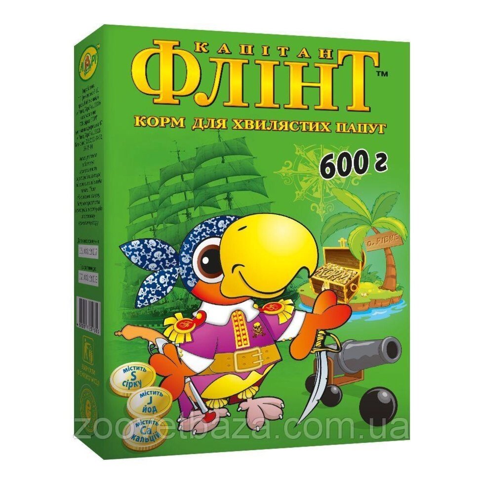 Корм для хвилястих папуг Флінт корм для птахів 600 г, Лорі від компанії ZooVet - Інтернет зоомагазин самих низьких цін - фото 1