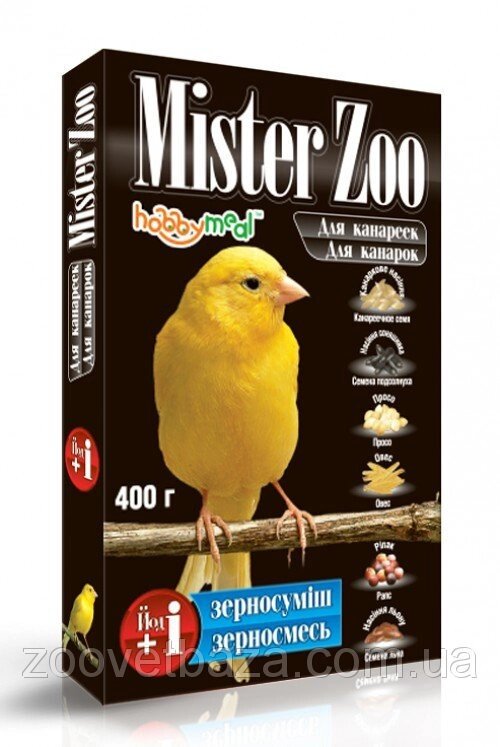 Корм для канарок Mister Zoo 400 г O. L.KAR від компанії ZooVet - Інтернет зоомагазин самих низьких цін - фото 1