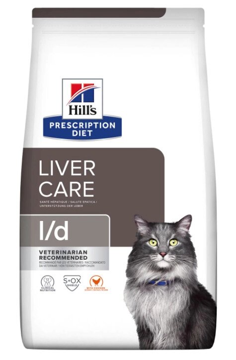 Корм для кішок Хіллс Hills PD Liver Care L/d лікувальний корм для печінки 1,5 кг (новий дизайн упаковки) від компанії ZooVet - Інтернет зоомагазин самих низьких цін - фото 1