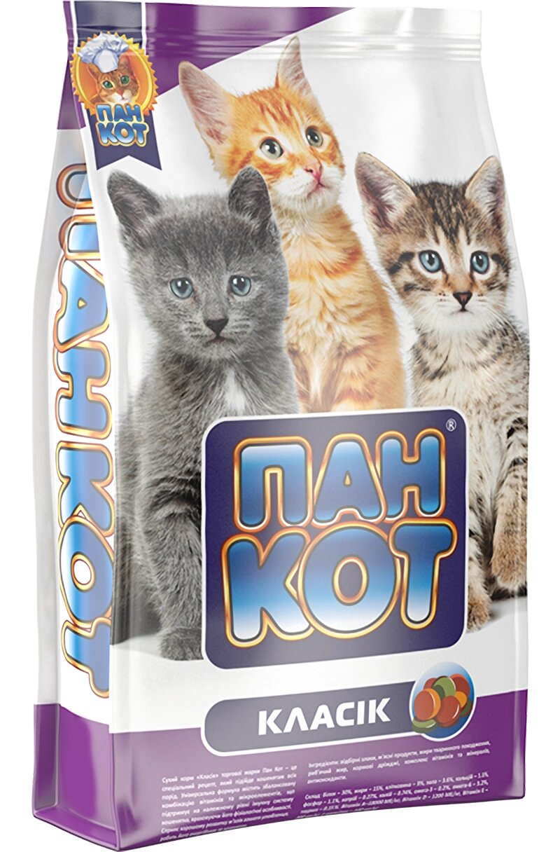 Корм для кішок Пан Кіт сухий Класік, 400 г від компанії ZooVet - Інтернет зоомагазин самих низьких цін - фото 1