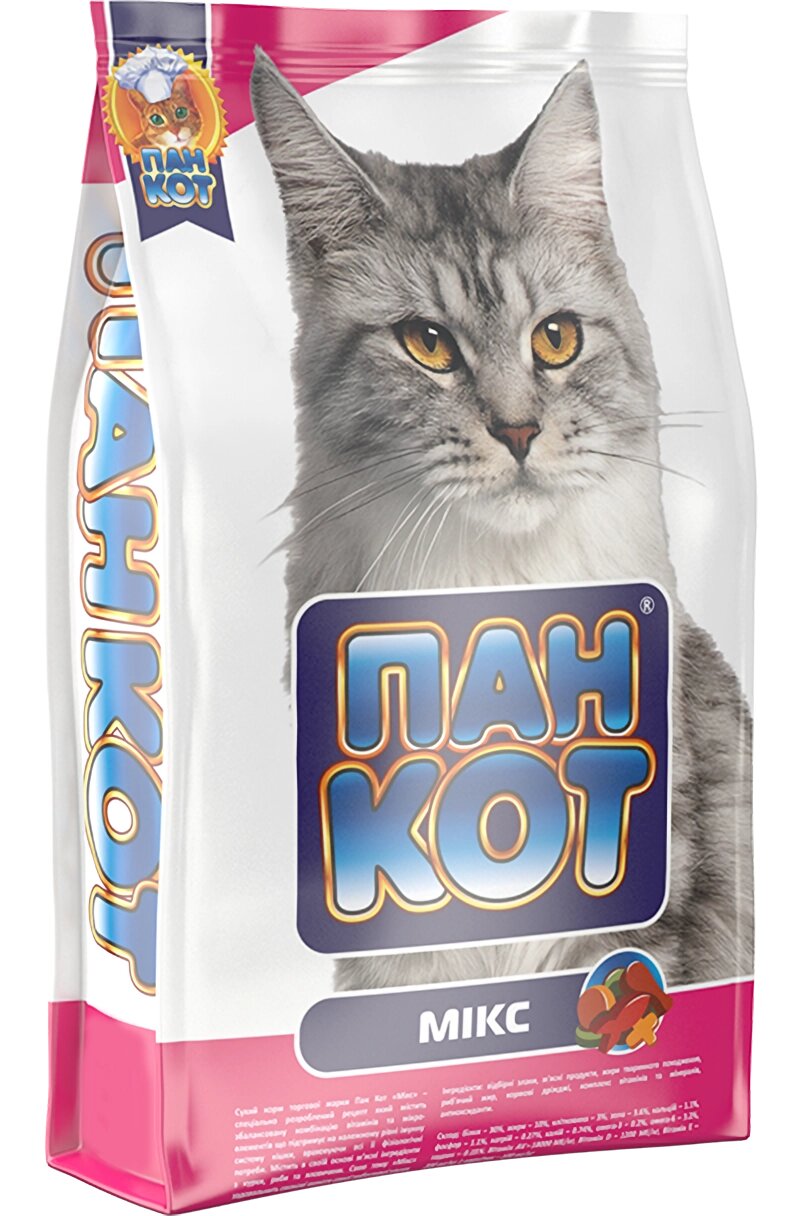 Корм для кішок Пан Кіт сухий Микс, 400 г від компанії ZooVet - Інтернет зоомагазин самих низьких цін - фото 1