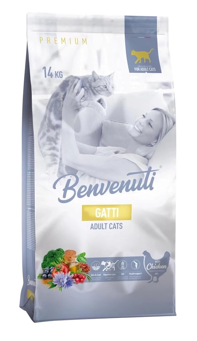 Корм для котів Benvenuti GATTI з куркою 14 кг від компанії ZooVet - Інтернет зоомагазин самих низьких цін - фото 1