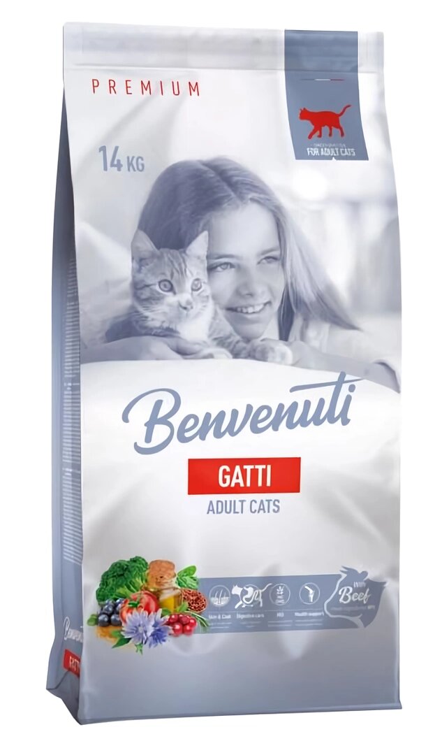 Корм для котів Benvenuti GATTI з яловичиною 14 кг від компанії ZooVet - Інтернет зоомагазин самих низьких цін - фото 1