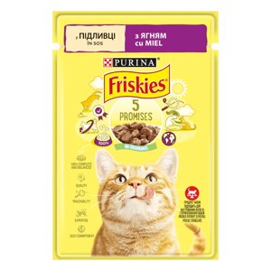 Корм для котів Friskies (Фрискис) в підливі з ягням 85 г