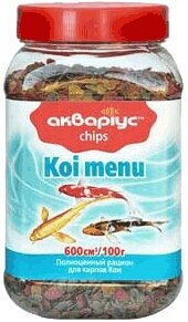 Корм для риб KOI MENU (Коі меню) чіпси 150 г, Акваріус від компанії ZooVet - Інтернет зоомагазин самих низьких цін - фото 1