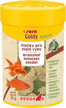 Корм для риб Sera Goldy Nature (Сера Голді) пластівці для золотих рибок 100 мл (22 г) від компанії ZooVet - Інтернет зоомагазин самих низьких цін - фото 1