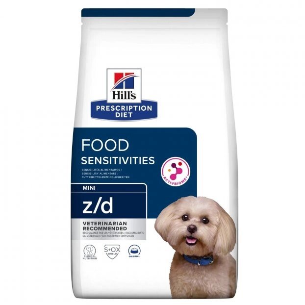 Корм для собак малих порід Хіллс Hills PD z/d Food Sensitivities Mini 1 кг при харчовій непереносимості від компанії ZooVet - Інтернет зоомагазин самих низьких цін - фото 1