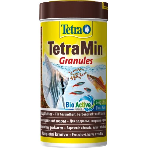 Корм Tetra Min Granules для акваріумних рибок, 100 г (гранули) від компанії ZooVet - Інтернет зоомагазин самих низьких цін - фото 1