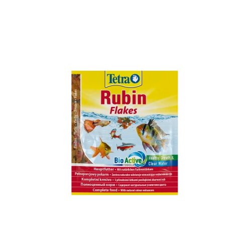 Корм Tetra Rubin Flakes для акваріумних рибок, для забарвлення, 12 г (пластівці) від компанії ZooVet - Інтернет зоомагазин самих низьких цін - фото 1