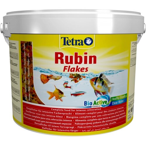 Корм Tetra Rubin Flakes для акваріумних рибок, для забарвлення, 2,05 кг (пластівці) від компанії ZooVet - Інтернет зоомагазин самих низьких цін - фото 1