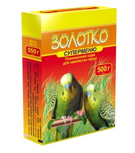 Корм "Золотко" для папуг "Суперменю" 500 г (Круг)