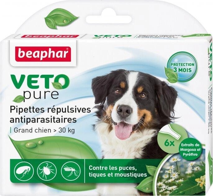 Краплі Beaphar Bio Spot On від бліх, кліщів і комарів для собак вагою більше 30 кг №6 піпеток (1 упаковка) від компанії ZooVet - Інтернет зоомагазин самих низьких цін - фото 1