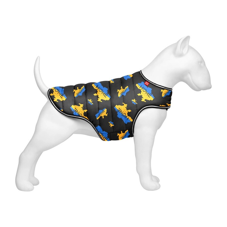 Курточка-накидка для собак WAUDOG Clothes, малюнок "Дом", L, А 41 см, B 58-70 см, С 42-52 см від компанії ZooVet - Інтернет зоомагазин самих низьких цін - фото 1