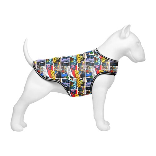 Курточка-накидка для собак WAUDOG Clothes, малюнок "Бетмен комікс", XXS, А 23 см, B 29-36 см, C 14-20 см