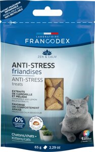 Ласощі антистрес Francodex (Франкодекс) для котів з екстрактом ромашки та меліси, 65 г