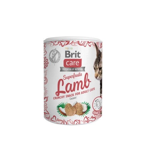 Ласощі для котів Brit Care Cat Snack Superfruits Lamb ягня, 100 г від компанії ZooVet - Інтернет зоомагазин самих низьких цін - фото 1