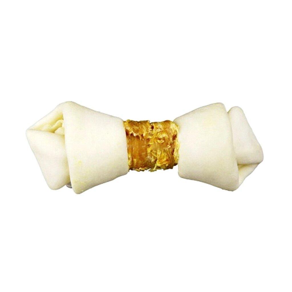 Ласощі для собак Trixie (TX-31322) Denta Fun Knotted Chicken Chewing Bone жувальна кістка з куркою 11 см (2 шт/70 г) від компанії ZooVet - Інтернет зоомагазин самих низьких цін - фото 1