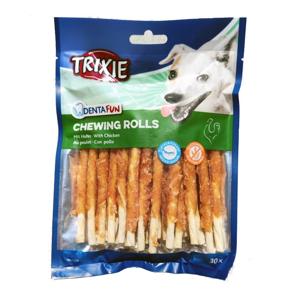 Ласощі для собак Trixie (TX-31378) DentaFun жувальні палички для чищення зубів собак з куркою 12 см (30 шт / 240 г) від компанії ZooVet - Інтернет зоомагазин самих низьких цін - фото 1