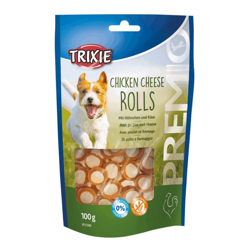 Ласощі для собак Trixie (TX-31589) PREMIO Chicken Cheese Roll роли для собак з куркою та сиром 100 г від компанії ZooVet - Інтернет зоомагазин самих низьких цін - фото 1