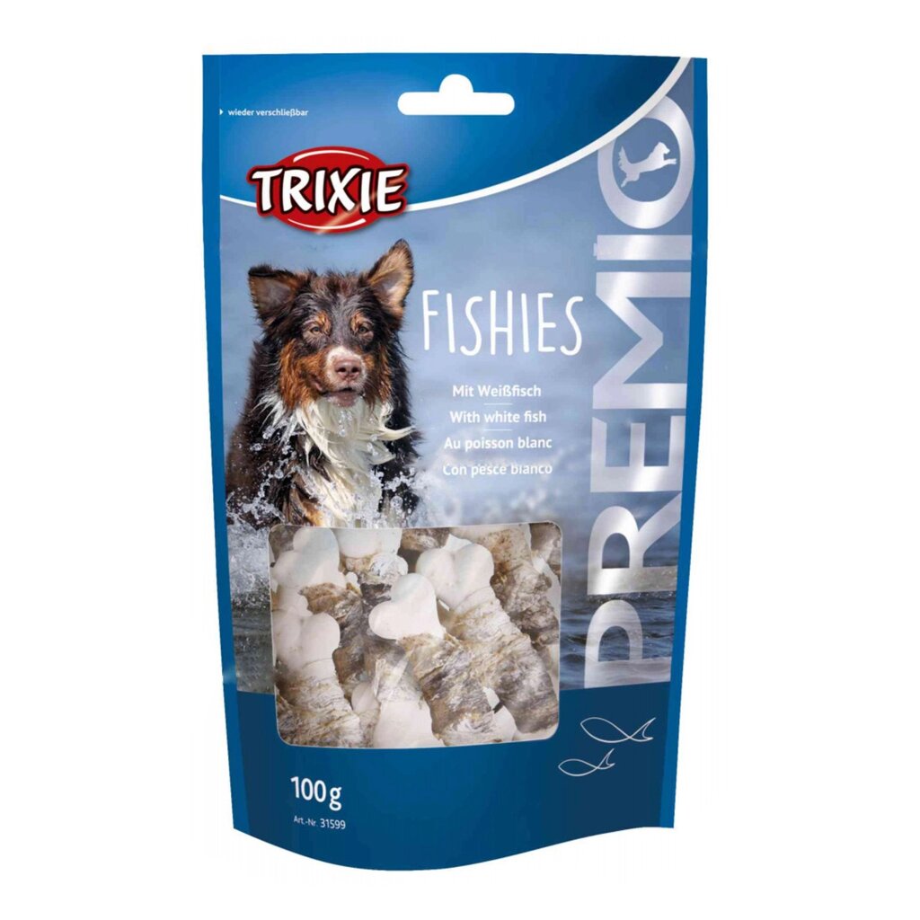 Ласощі для собак Trixie (TX-31599) PREMIO Fishies кістки для собак з рибою 100 г від компанії ZooVet - Інтернет зоомагазин самих низьких цін - фото 1