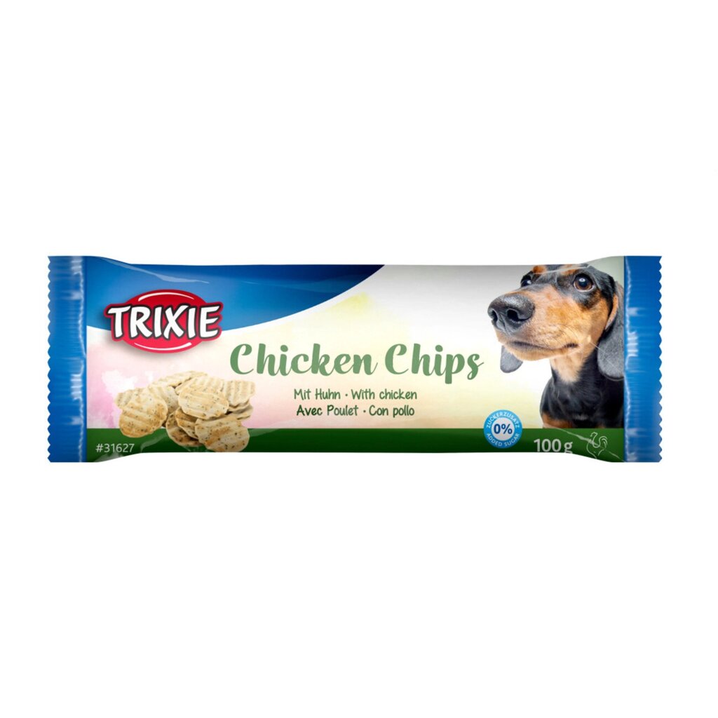 Ласощі для собак Trixie (TX-31627) Snack Chips чіпси для собак з куркою 4 см / 100 г від компанії ZooVet - Інтернет зоомагазин самих низьких цін - фото 1