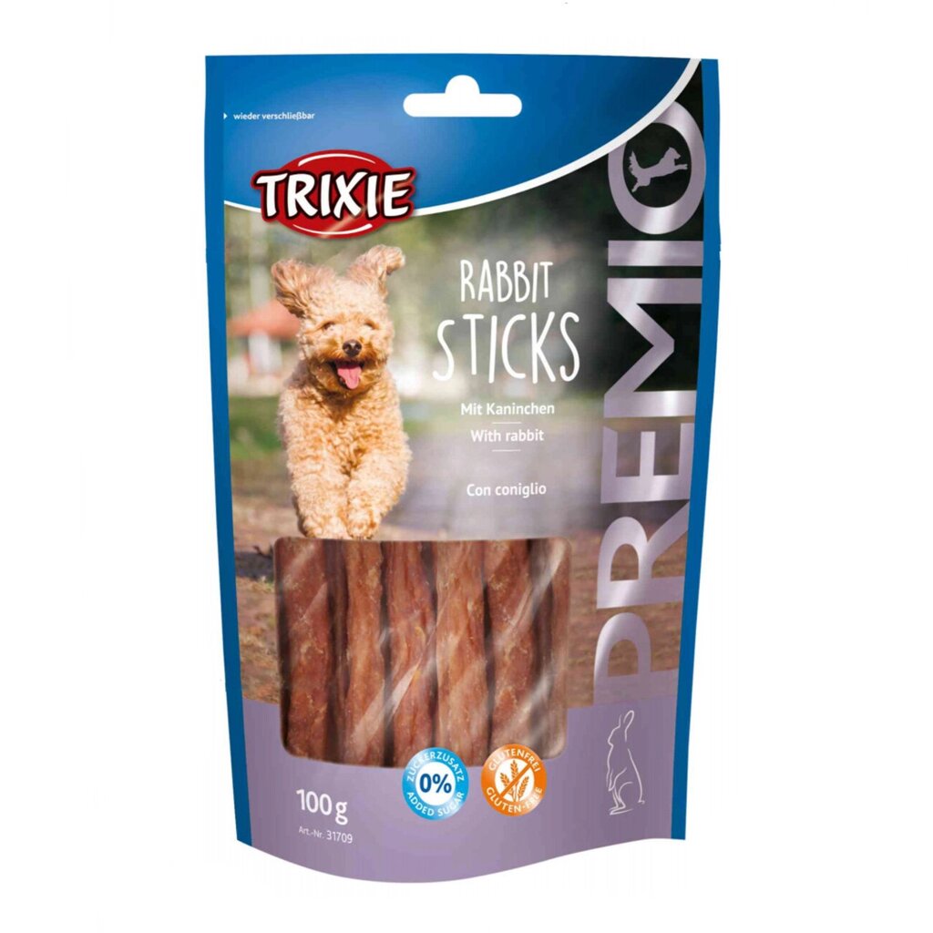 Ласощі для собак Trixie (TX-31709) Premio Rabbit Sticks палички для собак з кроликом 100 г від компанії ZooVet - Інтернет зоомагазин самих низьких цін - фото 1