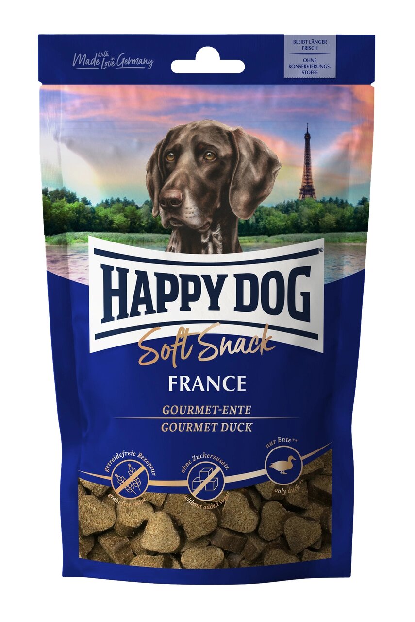 Ласощі Happy Dog Soft Snack France для собак великих порід (страус/картопля), 100 г від компанії ZooVet - Інтернет зоомагазин самих низьких цін - фото 1