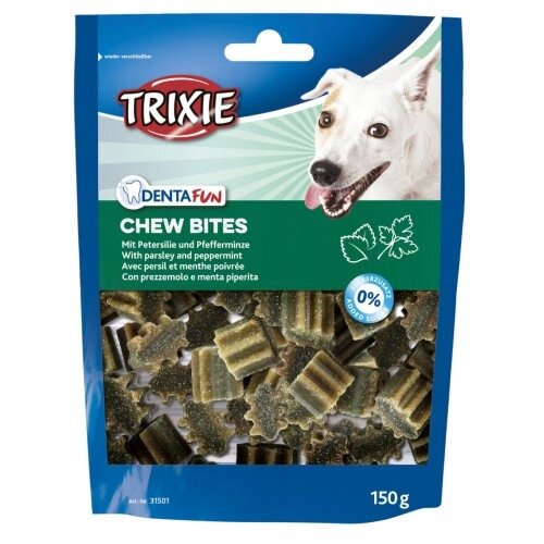 Ласощі Trixie Denta Fun Chew Bites для собак шматочки з петрушкою та м'ятою 150 г від компанії ZooVet - Інтернет зоомагазин самих низьких цін - фото 1