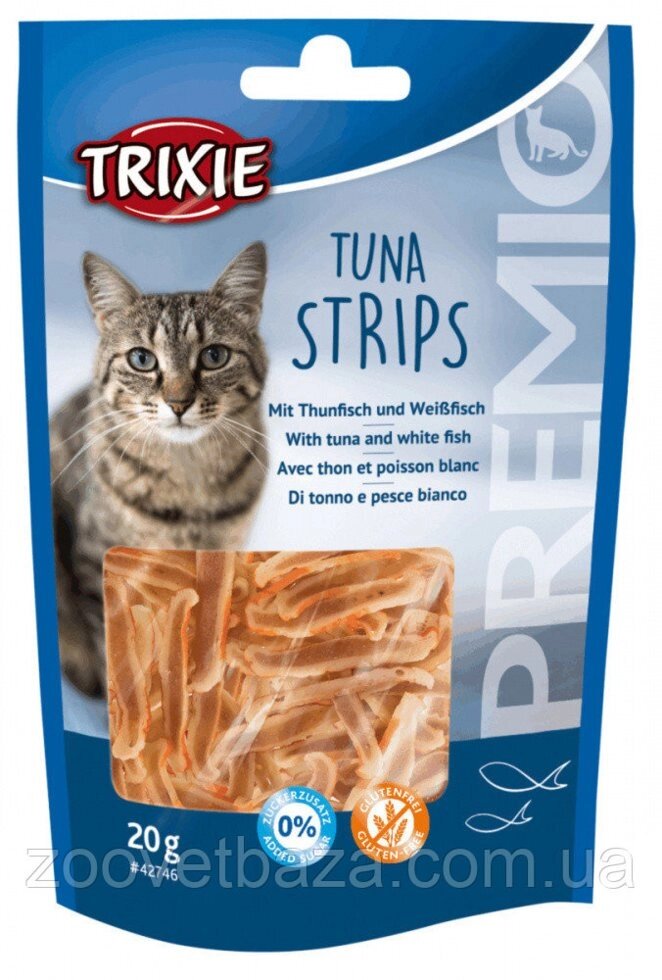 Ласощі Trixie TX-42746 Tuna Strips смужки з тунця для котів 20 г *2 шт від компанії ZooVet - Інтернет зоомагазин самих низьких цін - фото 1