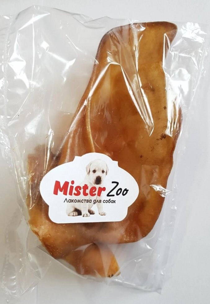 Ласощі Вухо свиняче сушене 1 шт. Mister Zoo від компанії ZooVet - Інтернет зоомагазин самих низьких цін - фото 1